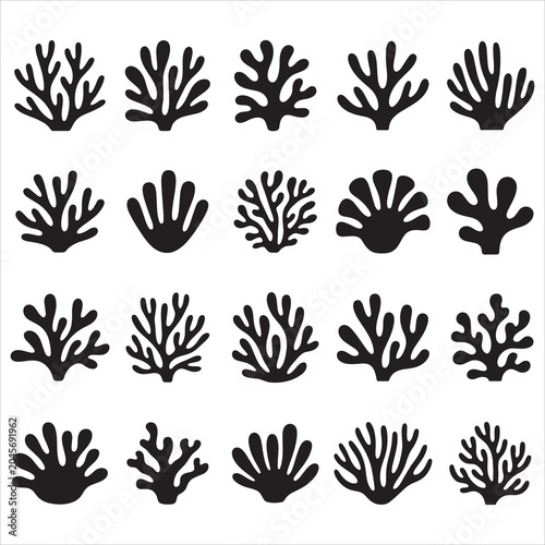 Seaweed Silhouette Clip Art