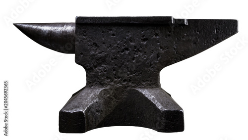 Slika na platnu Heavy black metal anvil with horn and flat top