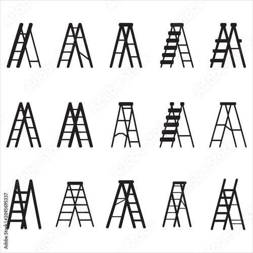 Ladder Construction Clip Art