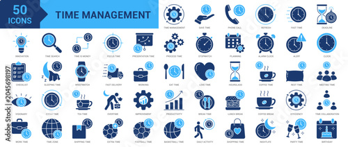 Photos Time Management icon set