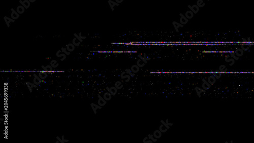 Fotografía RGB TV glitch texture overlay with digital noise, scan lines, signal distortion