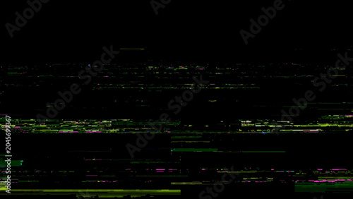 RGB TV glitch texture overlay with digital noise, scan lines, signal distortion and corrupted screen interference, colorful abstract background for cyberpunk, video, music cover, poster or futuristic 