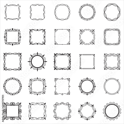Baroque Frame and Border Clip Art