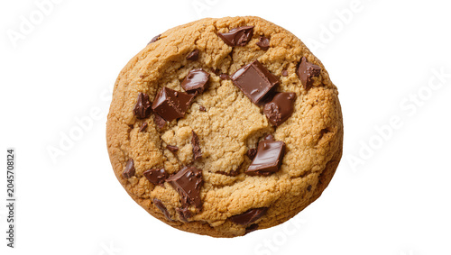 Quadro su tela Chocolate chip cookie with chunks of dark chocolate