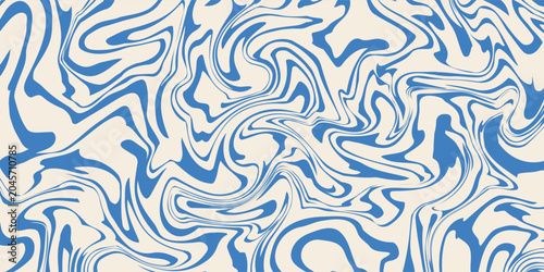 Schilderij op canvas Abstract wavy linear background