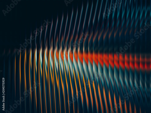 Abstract glowing vertical lines creating dynamic fiery glass pattern illustration
