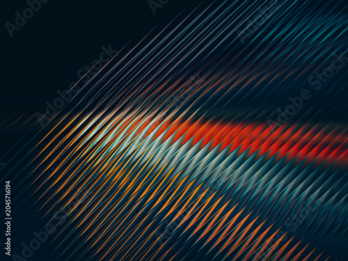 Abstract glowing vertical lines creating dynamic fiery glass pattern illustration
