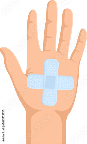 Hand With Bandages