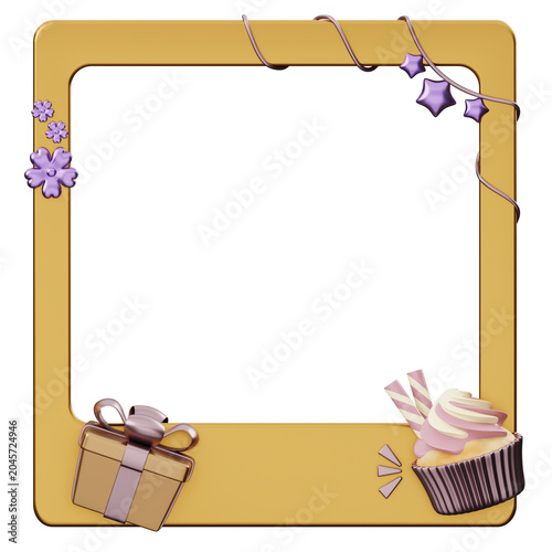 Birthday Photo Frame with Decoration