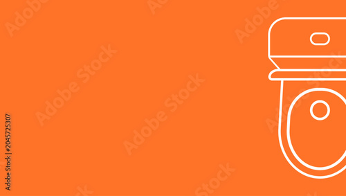 Canvastavla Banner for a plumber sewer, color vector illustration