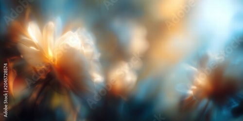 Vibrant Abstract Blurred Nature Scene