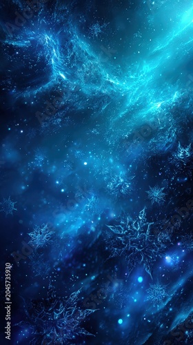 Stunning Cosmic Space Scene with Stars and Nebulae