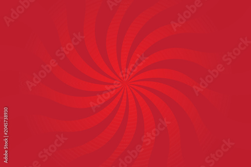 Abstract red swirl sunburst background