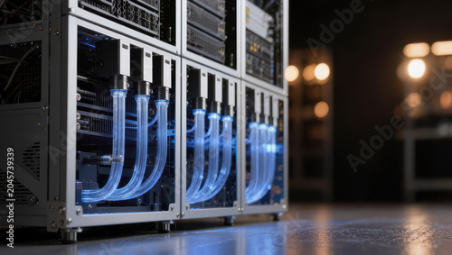 Server data center computer rack liquid cooling server rack data center computer server network technology hardware storage