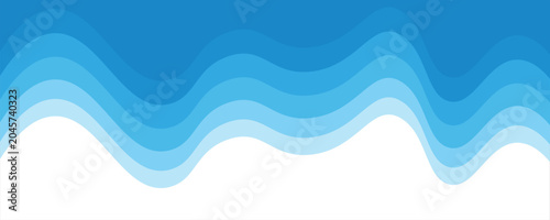 Photography Seamless sea waves layered vector background
