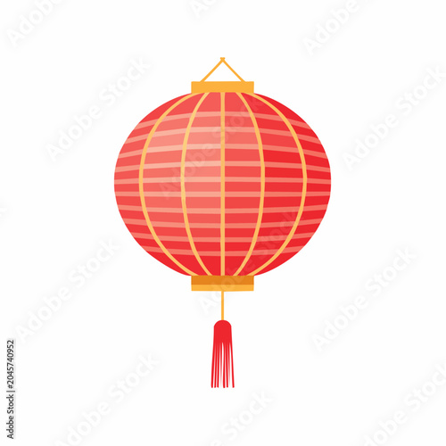 Red Chinese Lantern with Tassel