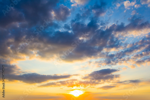 red dramatic sunset evening sky natural background