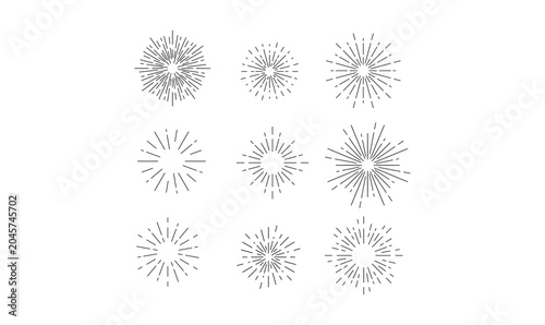 Fotografie halftone dotted circle set vector illustration, halftone dotted circle set vecto