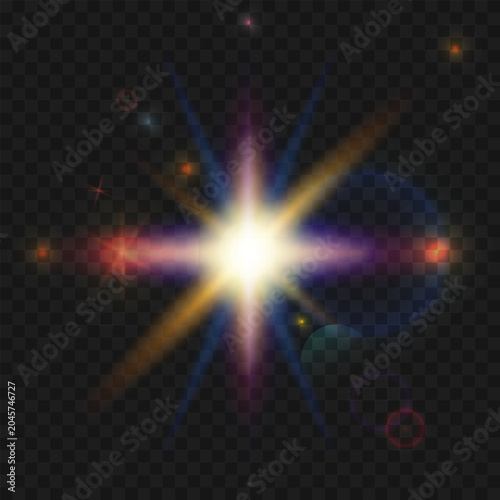 Photography Golden Lens Flare Light Effect Overlay
