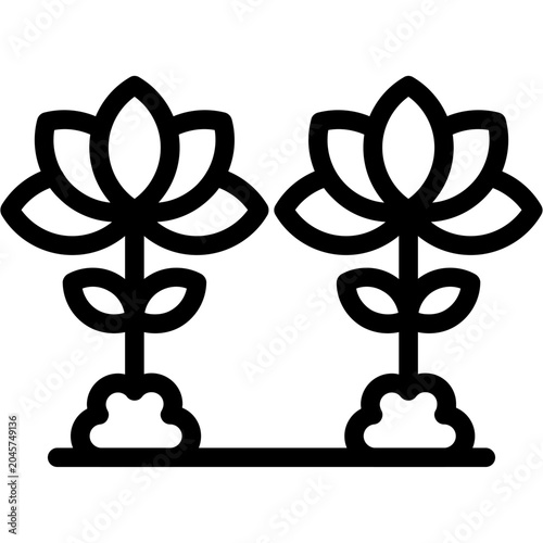Photography Lily Icon Vector Element