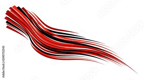Photography Dynamic Red and Black Abstract Swirls, Energy Flow, Motion Lines