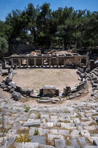 Ruins of the Ancient Temple in Priene, Turkey
