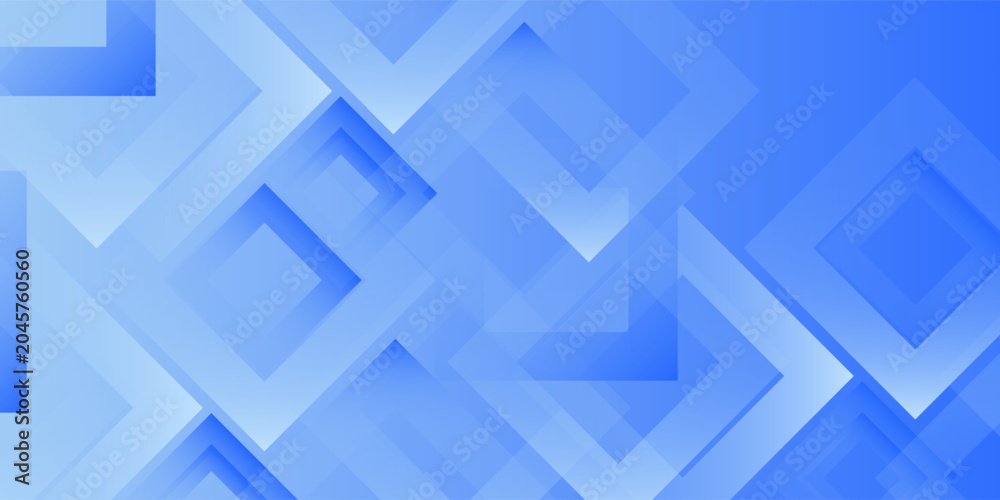 Fototapeta premium Abstract bright blue arrow shapes pattern background. Simple and trendy banner concept element design. Cool and futuristic background style. Eps10 vector