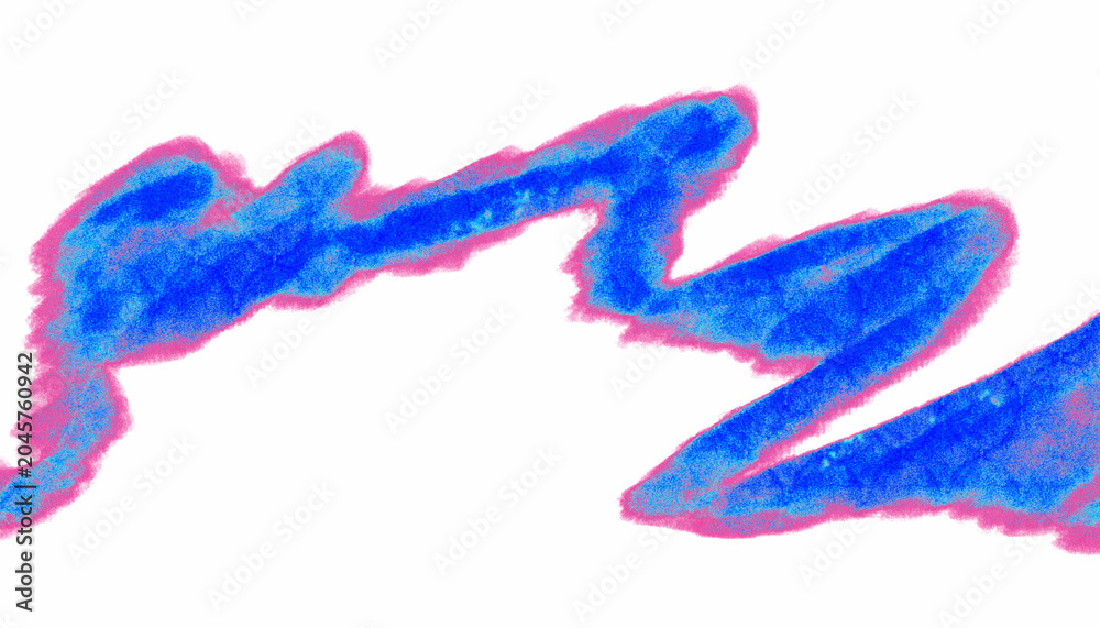 Fototapeta premium Abstract Blue Scribble with Grainy Texture, Soft Blur, and Luminous Grunge Stroke