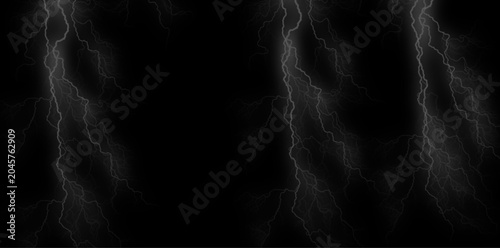 Lightning storm background with electric flashes, dark and dramatic