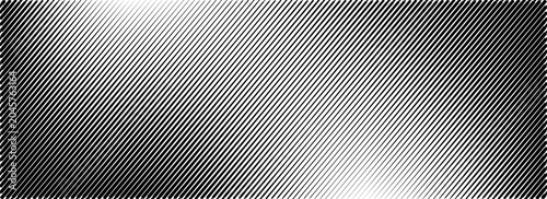 Canvas Print Halftone line gradient texture