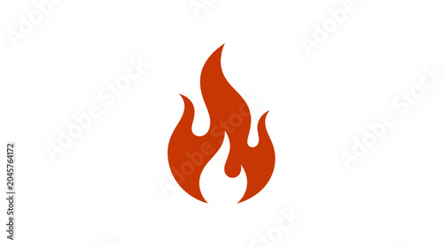 Foto Simple Red Flame Icon