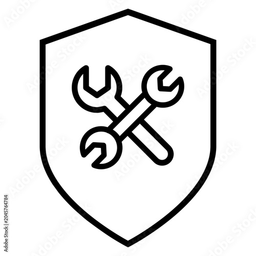 Bilde på lerret Wrenches icon vector