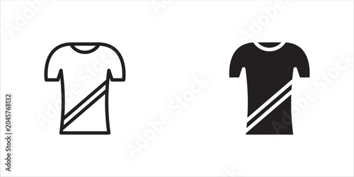 Foto T-Shirt Apparel Icon Set Collection for Mobile App and Web Design