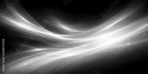 Foto Abstract black and white motion design background featuring dark blue waves, dig