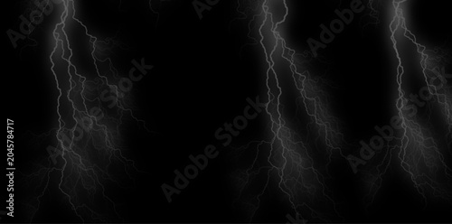 Lightning storm background with electric flashes, dark and dramatic