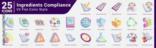 Fotografía Flat Ingredients Compliance Bundle H25 V02