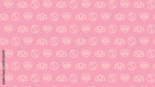 Obraz na płótnie Healing doodle vector pattern