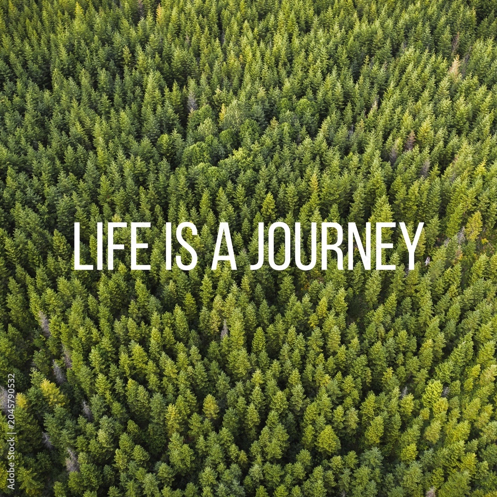 Obraz premium Journey quote Instagram post template