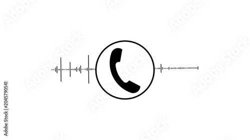 Smartphone incoming call screen animation