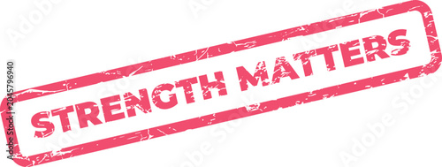 Canvas-taulu Profound Strength Matters Stamp Graphic Emphasizing Resilience and Inner Power