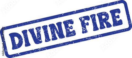 Photos Professional textured blue ink stamp mark expressing the profound meaning of Div