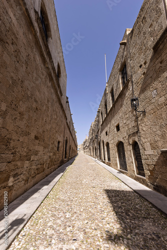 in the old town of Rhodos on Rhodos Island, Greece