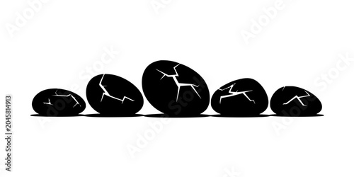 Wallet Icon Set in Flat Vector Style with Black Background and White Outline, Showing Currency Protection and Payment Essentials