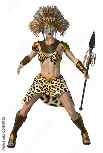 Amazonen Kriegerin, Freisteller