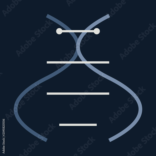 Tablou pe pânză DNA, helix, molecular structure, biology icon, science symbol