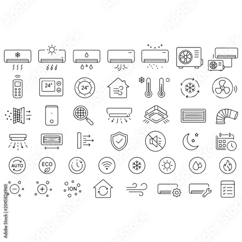 Smart Home and Property Technology Editable Stroke Line Icon Set