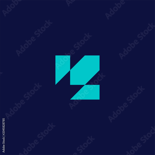 Photos minimalist abstract letter K logo with a dynamic arrow symbolizing launch and growth