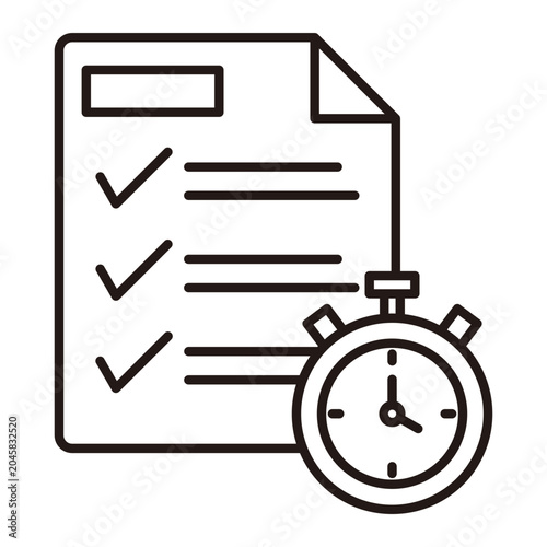 Cuadro en lienzo Planning Icon