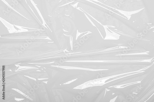 Foto package mockup, plastic wrap transparent texture overlay effect