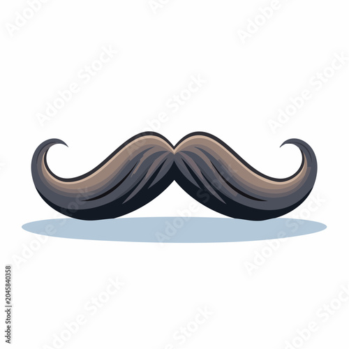 Stylized Mustache Illustration
